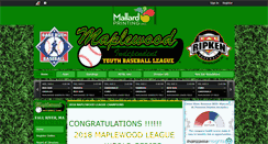 Desktop Screenshot of maplewoodbaseball.net