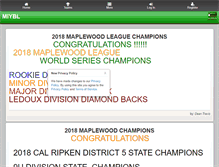 Tablet Screenshot of maplewoodbaseball.net